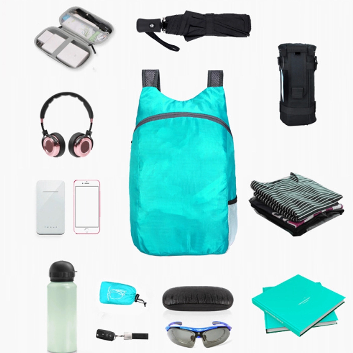 Lightweight Breathable Foldable Travel Packable Backpack 6