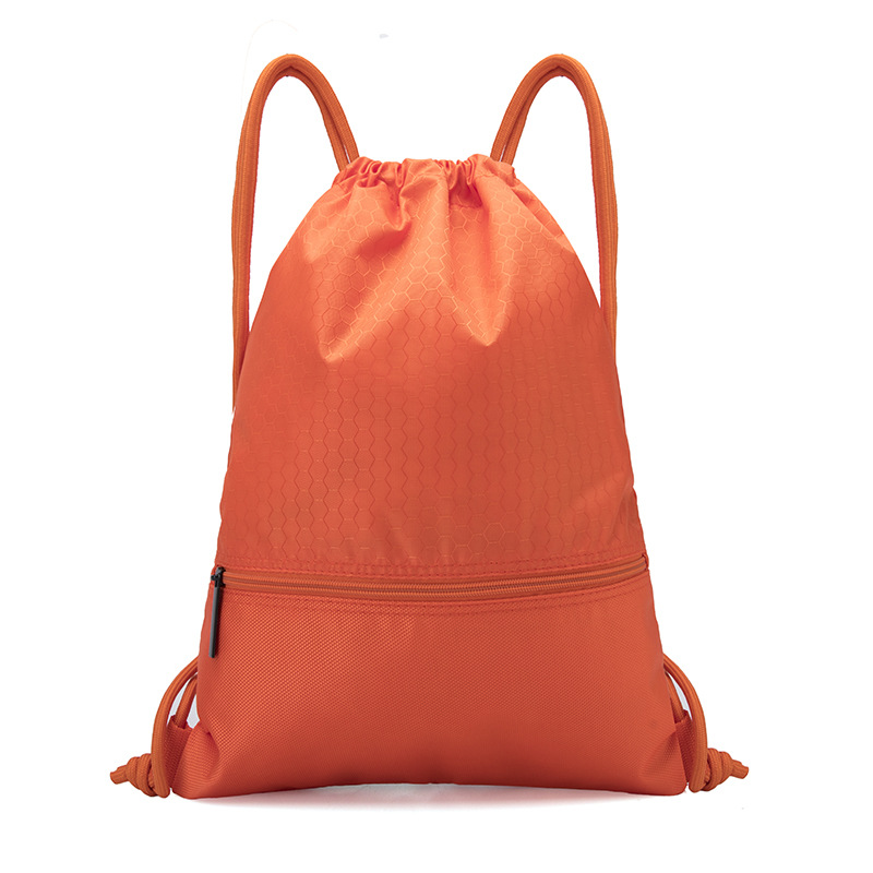 Drawstring Backpack / Zipper 10