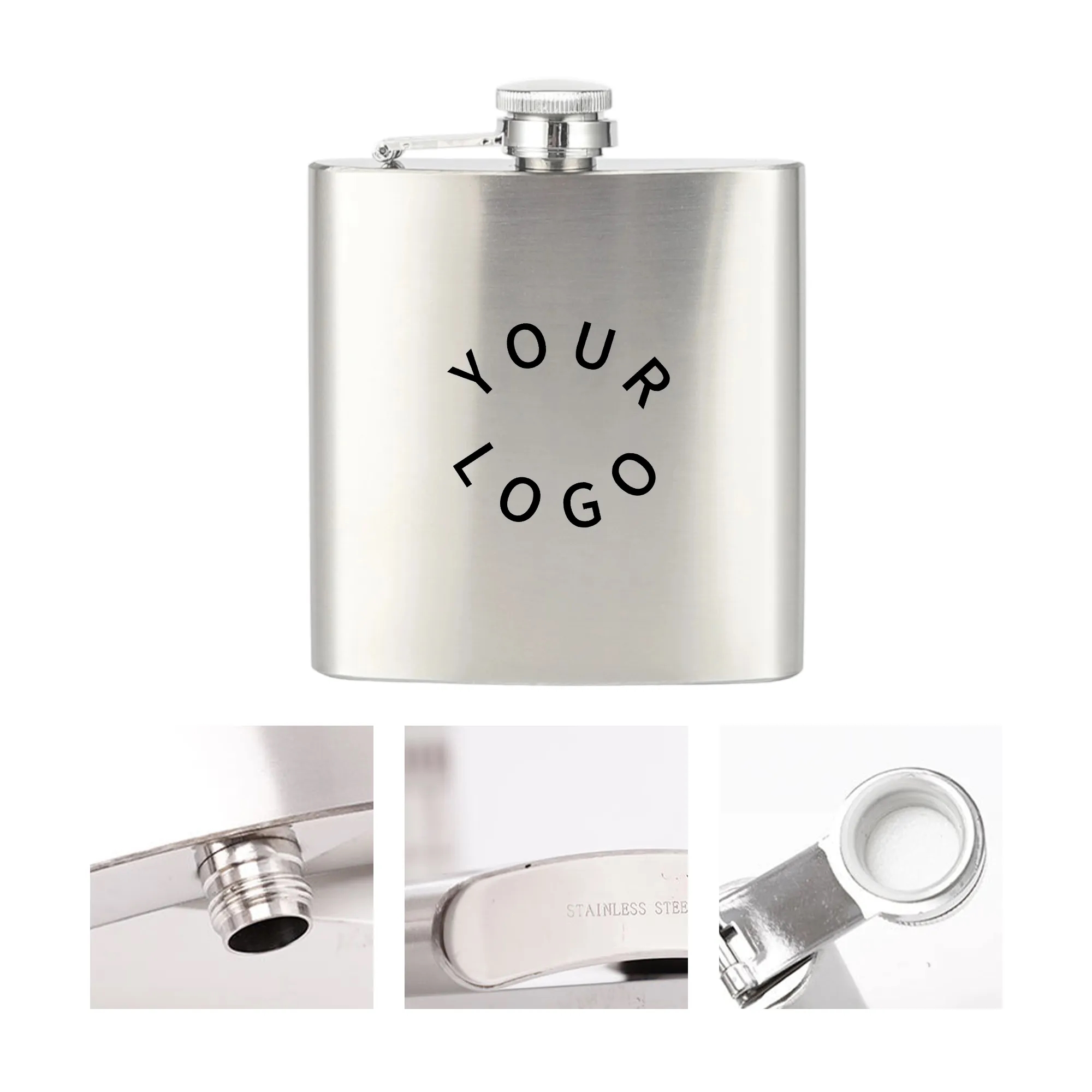 10 Oz Stainless Steel Flask for Liquor Perfect for Men 2