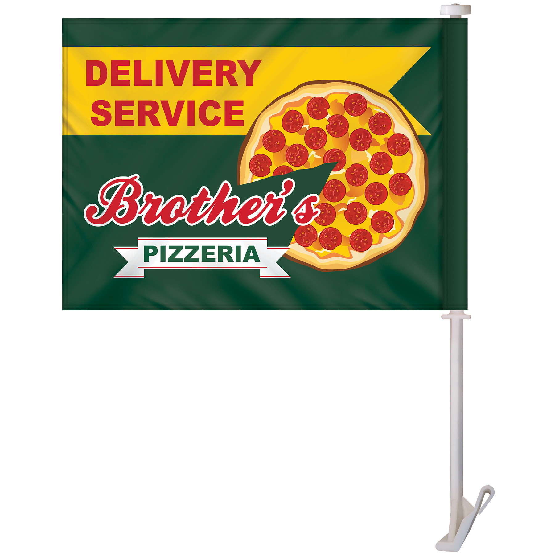 11.5" x 15" Double Sided Digitally Printed Custom Car Flag 10