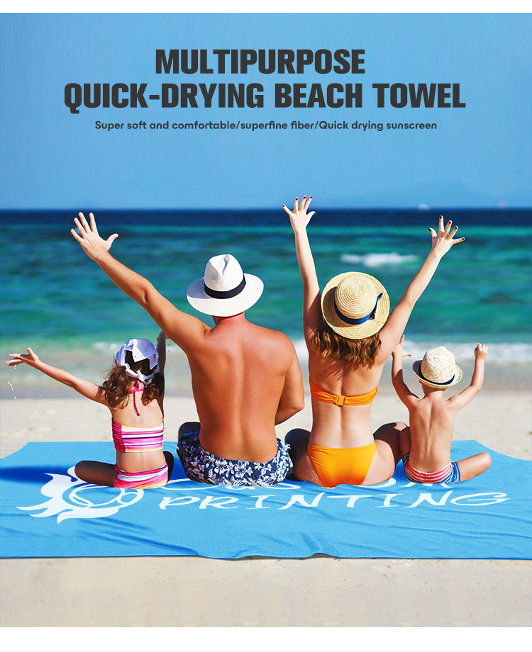 31 1/2" W x 63" L Dye Sublimation Beach Towel 24 hours Shipping Out! 9
