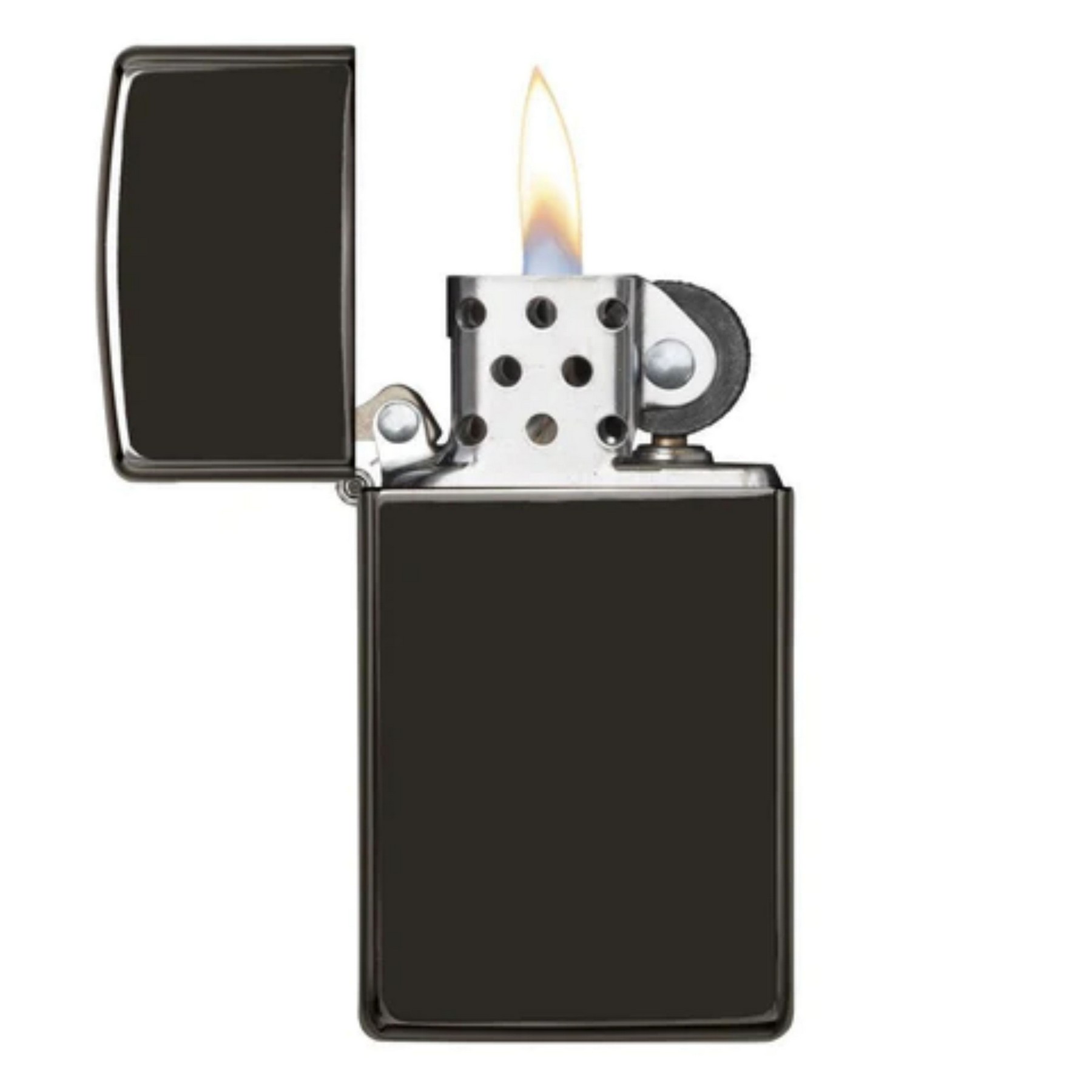 Genuine Slim Zippo windproof lighter - High Polish Black 3