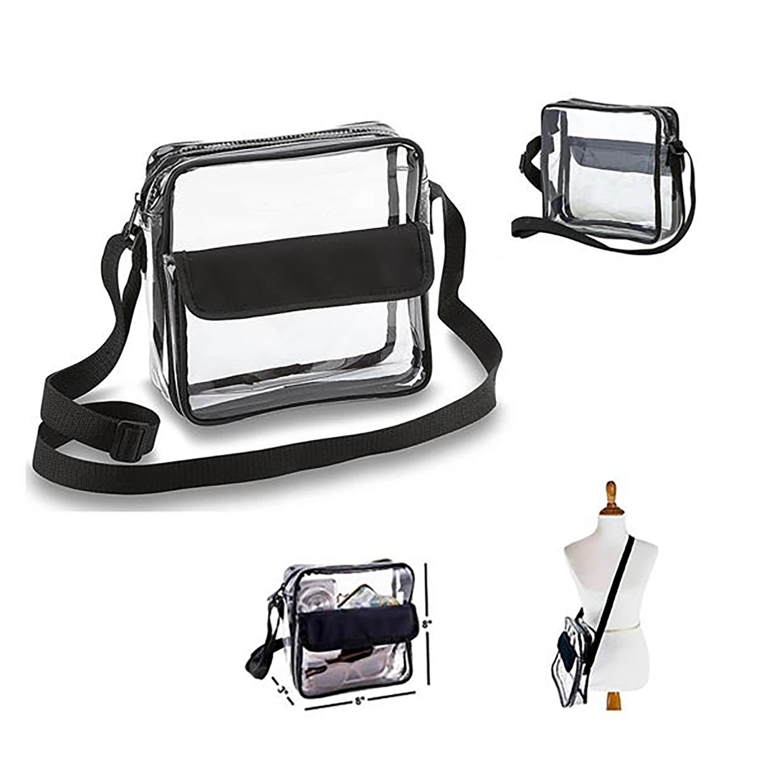 Clear Messenger Shoulder Bag 2