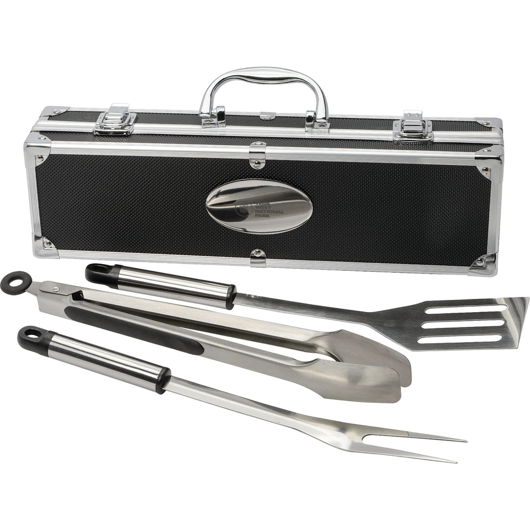 3 Piece BBQ set in Aluminum Case 15