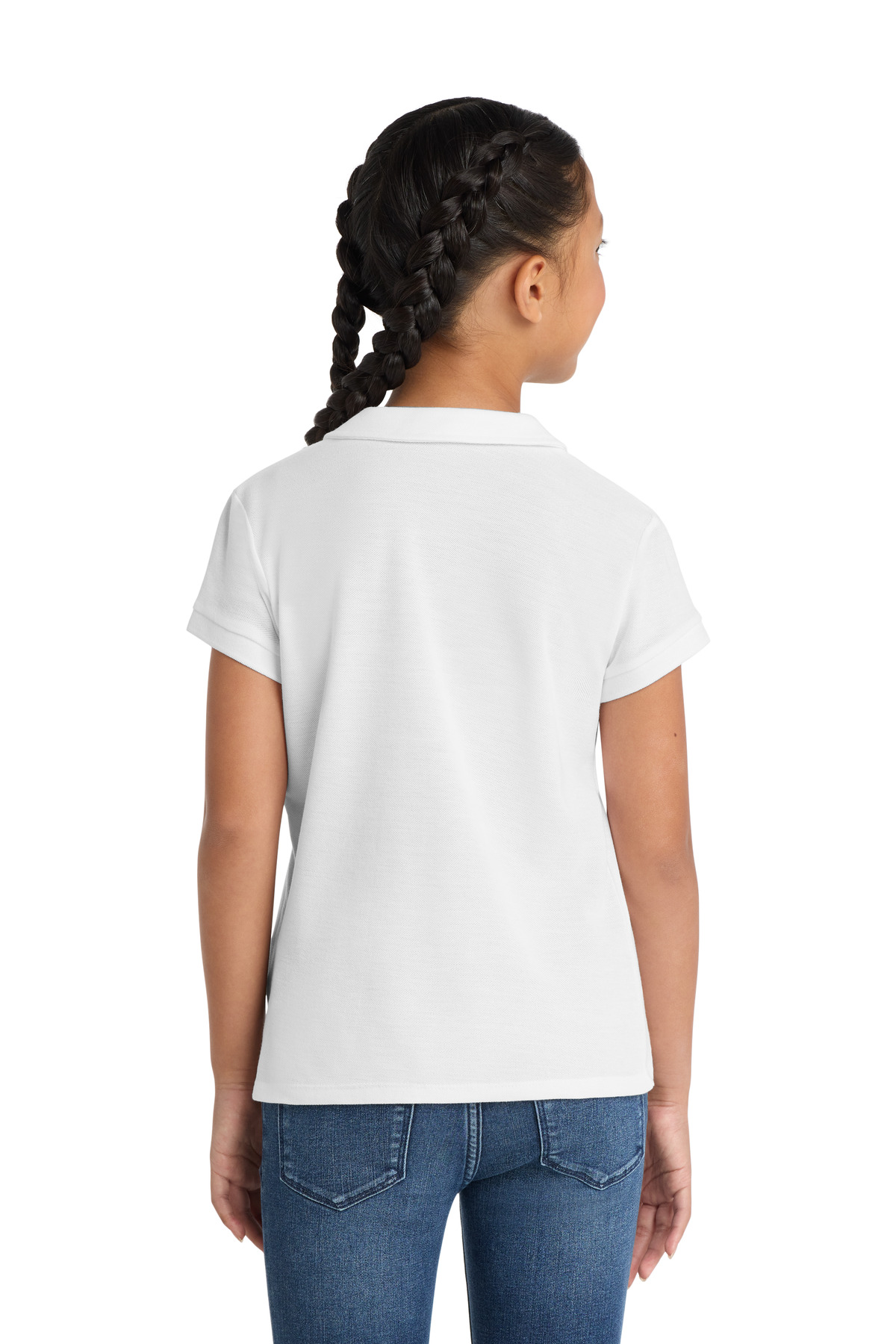 Port Authority Girls Silk Touch Peter Pan Collar Polo. YG503 3