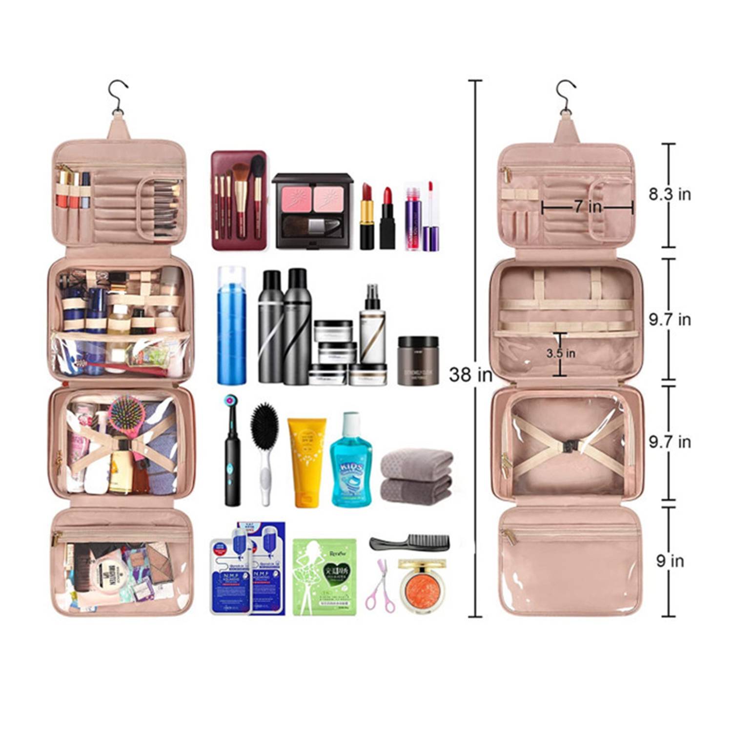 Hanging Makeup Bag Organizer 3