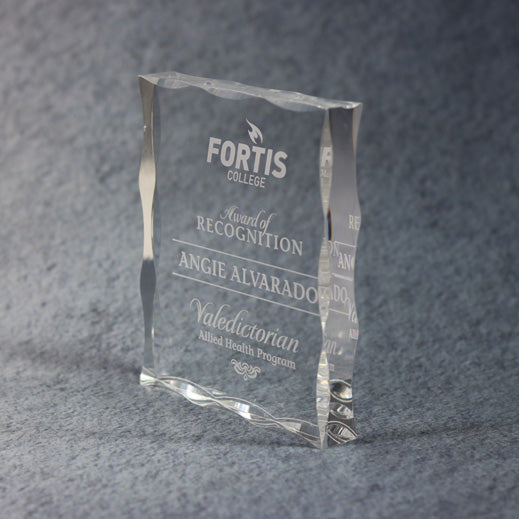 Acrylic Block With Scallop Edge 9