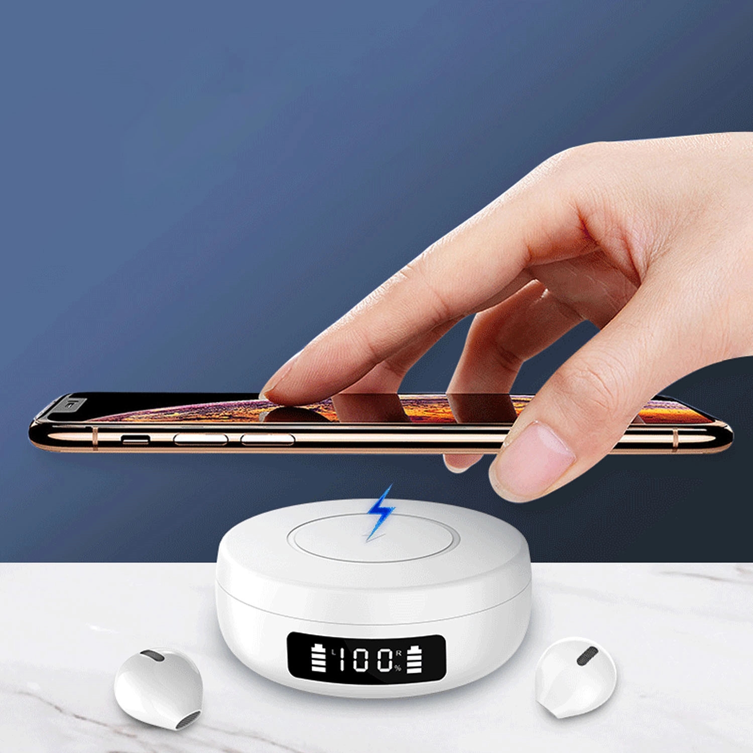 True Wireless Bluetooth 5.2 Earbud With Power Bank Led 1