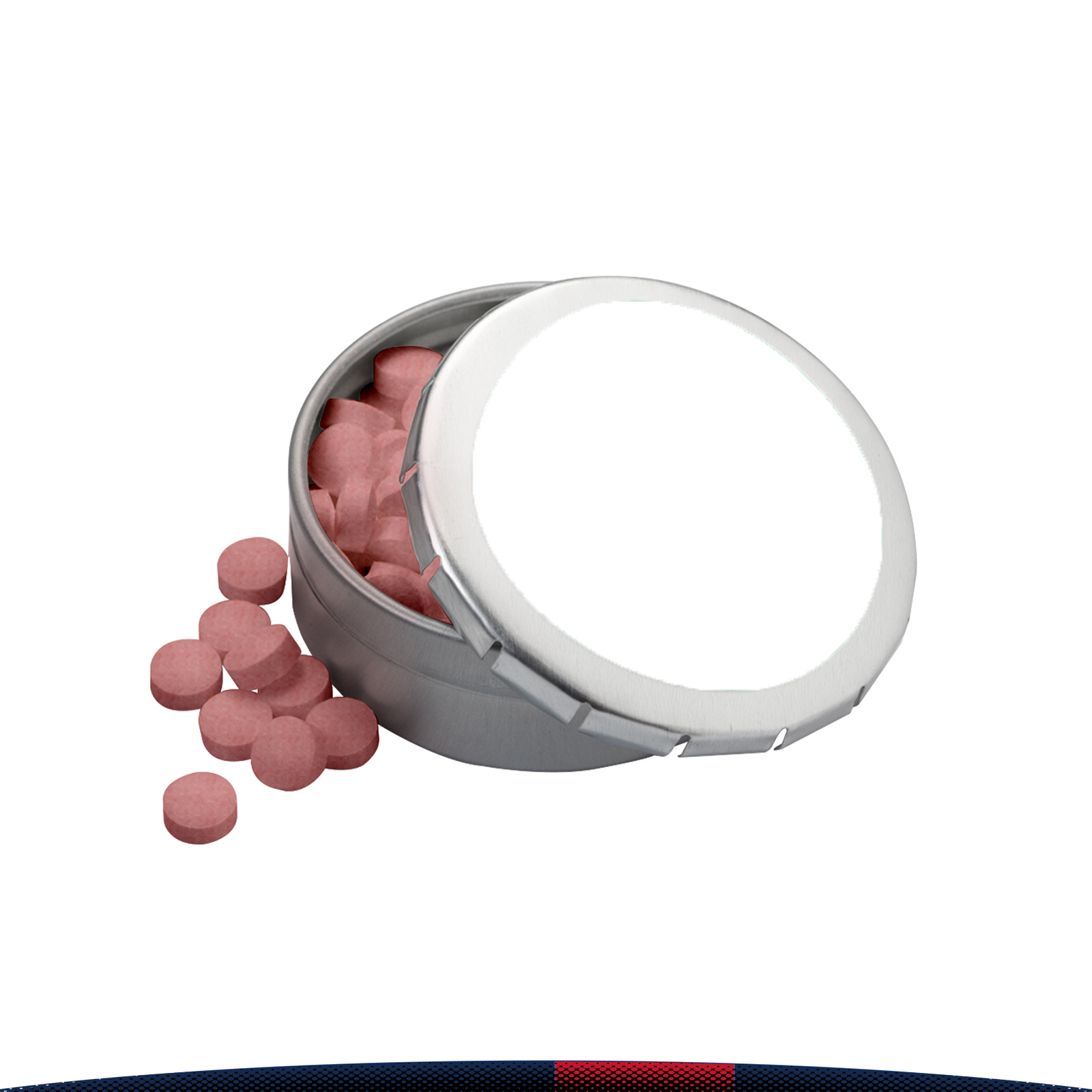Herais Large Round Push Tin Mints 8