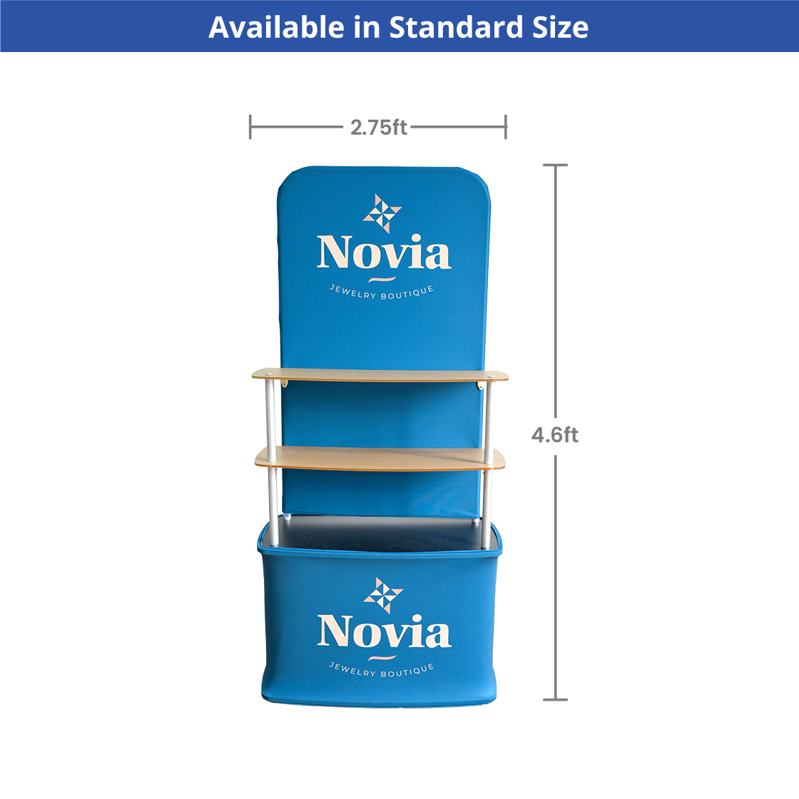 Fabric Backwall Display Rack - Double Sided (Graphic & Hardware Combo) 5