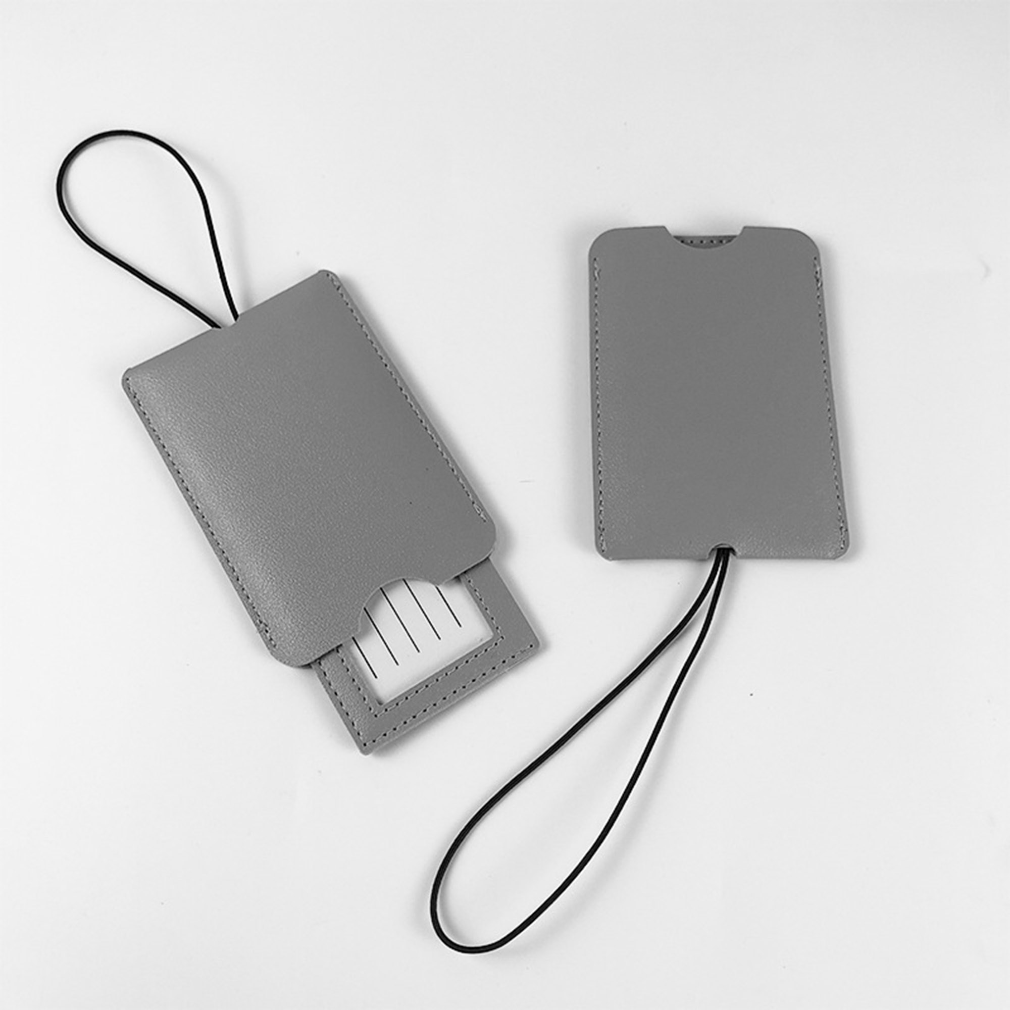 PU Leather Luggage Tag with Elastic Strip 7