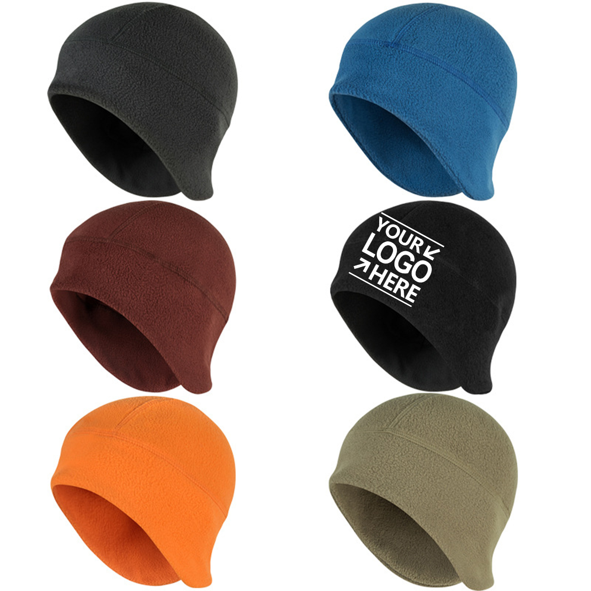 Winter Soft Polar Fleece Thick Windproof Skull Cap 1