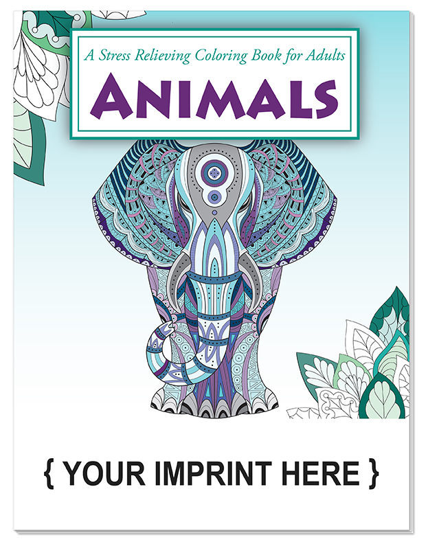 ADULT COLORING BOOK - Animals Stress Relieving Coloring Book for Adults 3