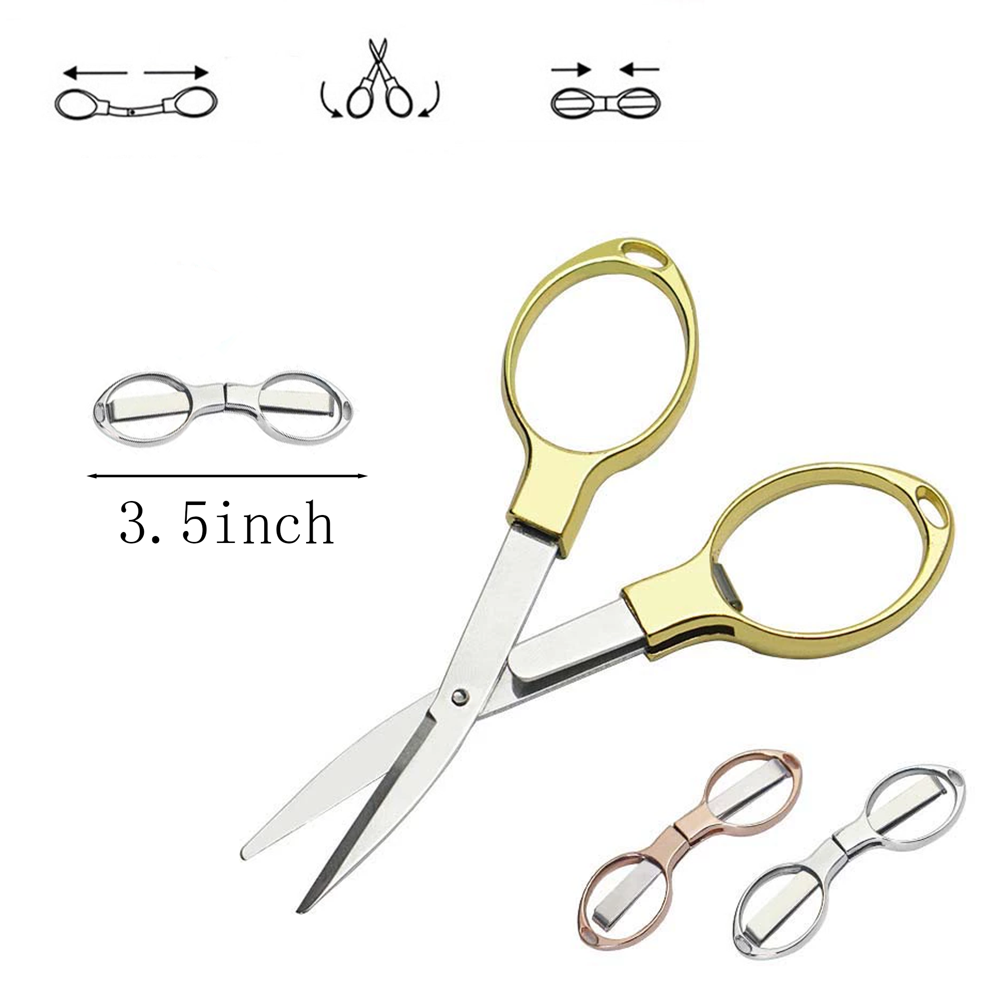 Alloy Portable Folding Scissors 2