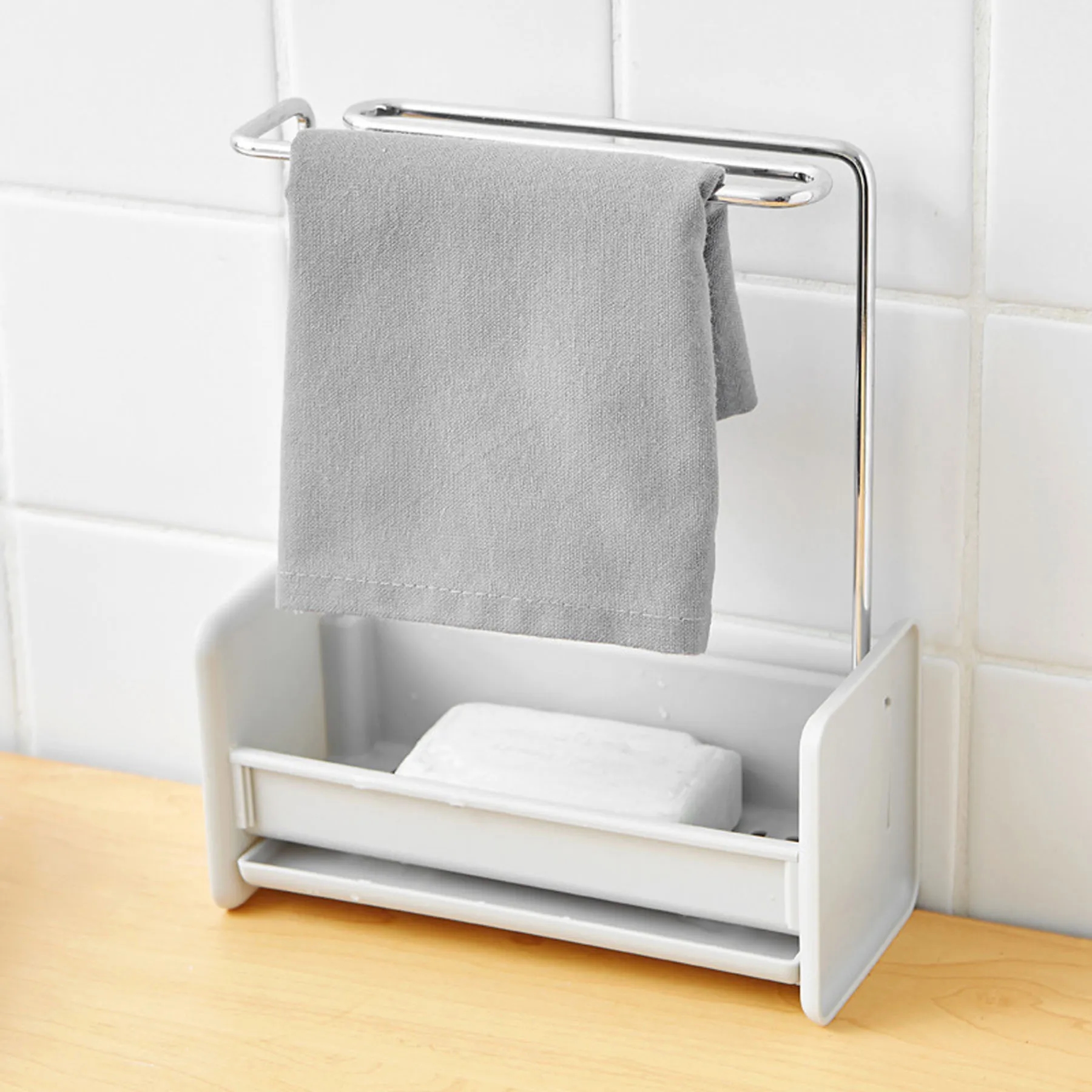 Kitchen Stainless Steel Storage Rack, custom kitchen gadget with logo imprint 4