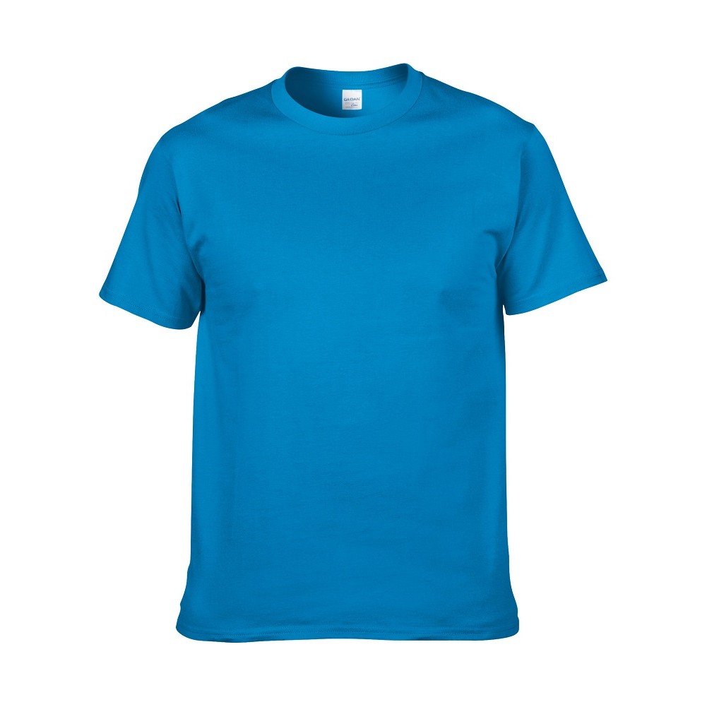 Classic Men's crew neck plain cotton short Sleeve T-Shirt instock 2