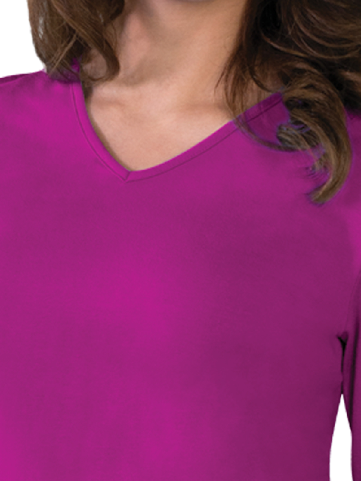 Blue Generation - Women's Pocketless 3/4-Sleeve V-Neck Tee 17