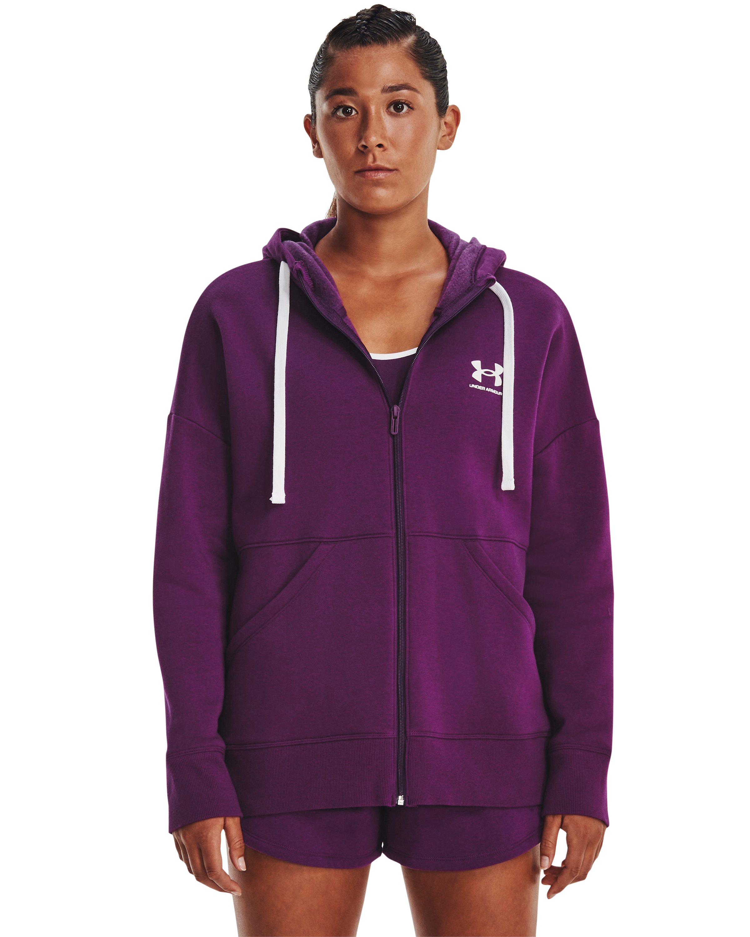 UA Rival Fleece Women's Full Zip Hoodie 6