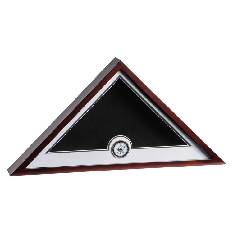 Navy Medallion Flag Display Case 2