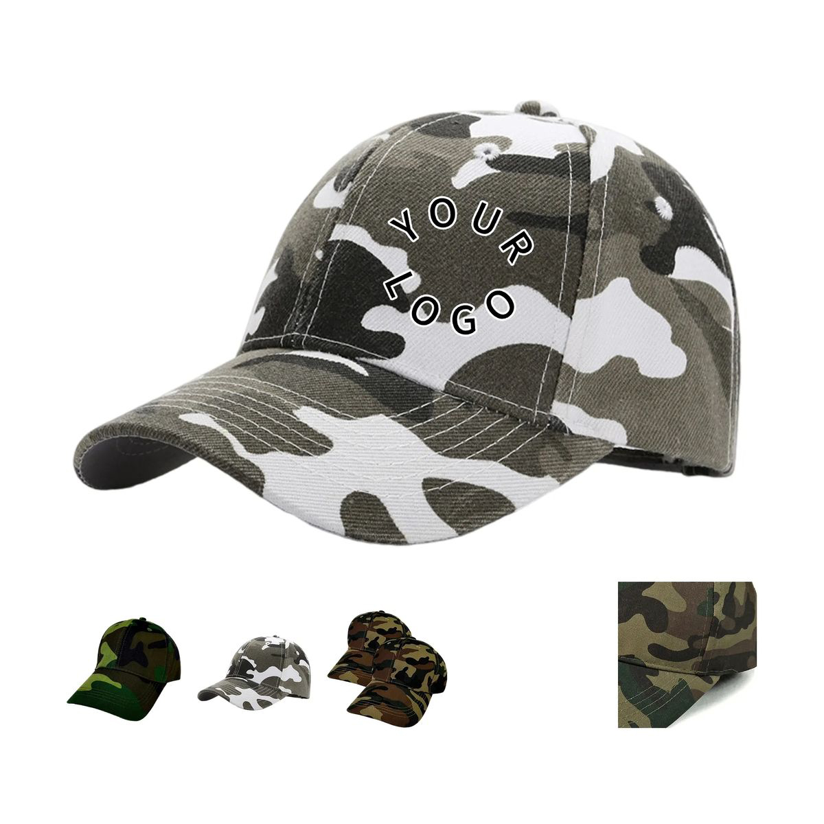 Classic Camouflage Cap with Adjustable Strap Cotton 2