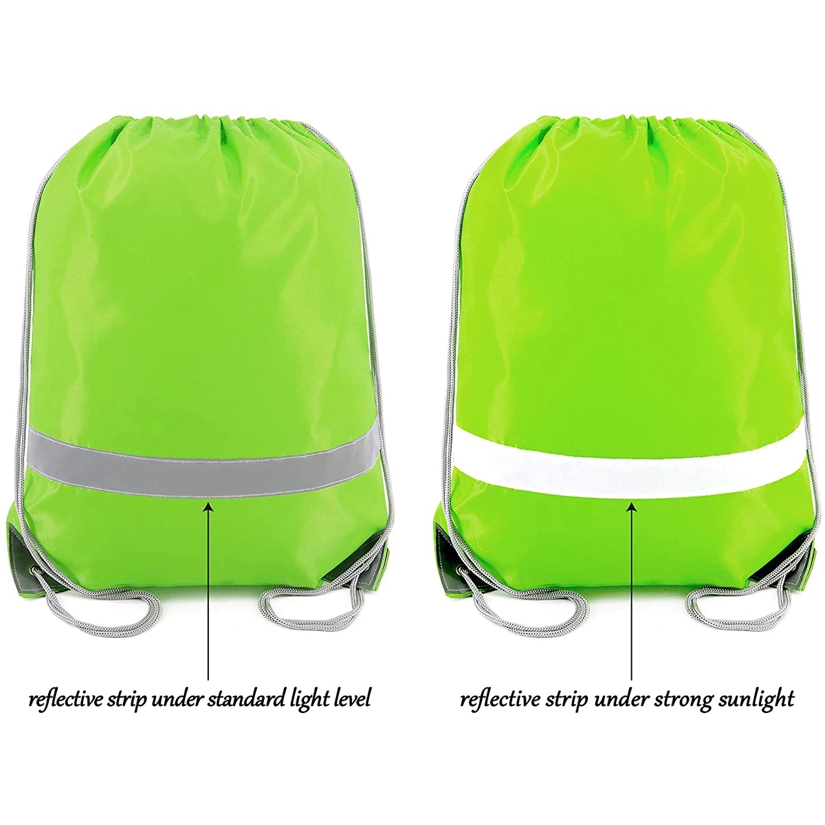 String Bags with Reflective Stripe 3