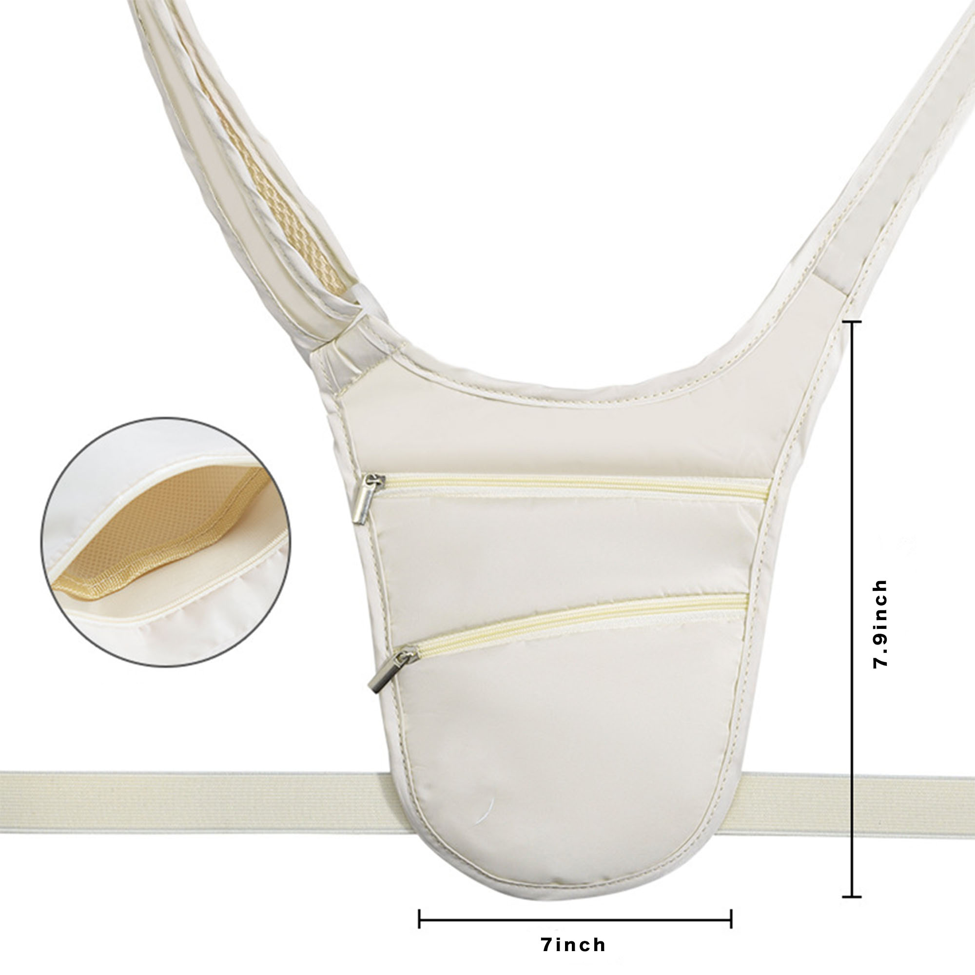 Invisible Close Fitting Waist Bag 6