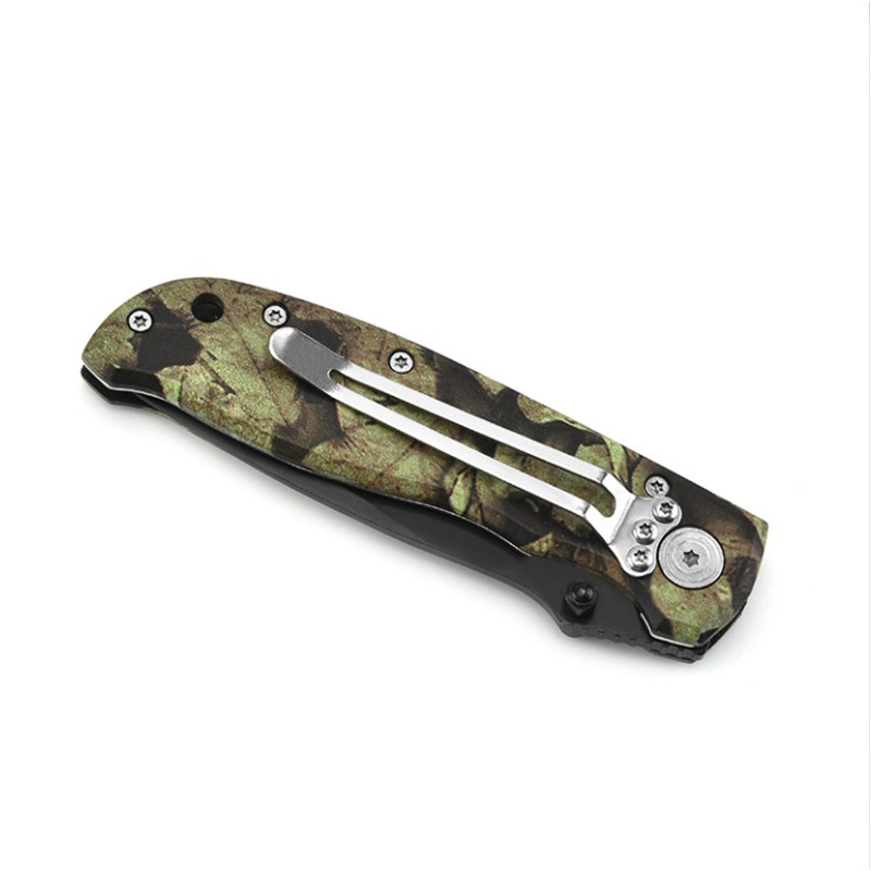 Camouflage Stainless Steel Folding Pocket Knife 3