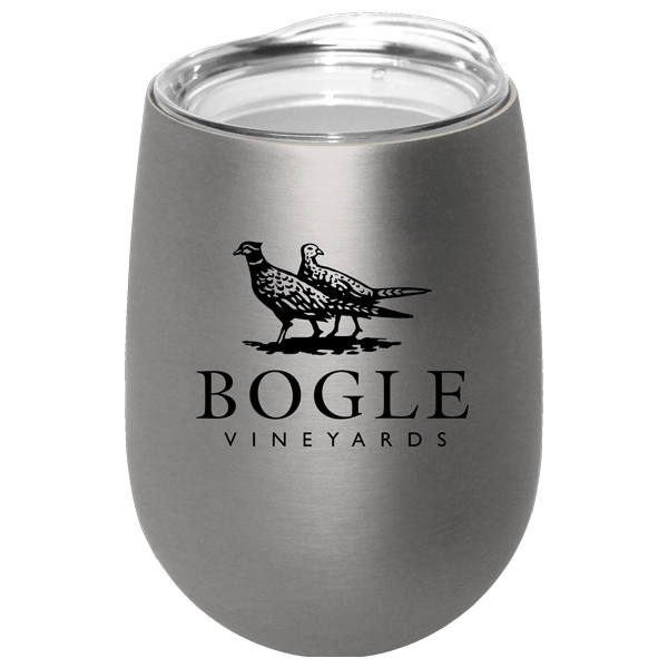 Halcyon® 12 oz. Stainless Steel Wine Glass with Acrylic Lid - Gift Set 8