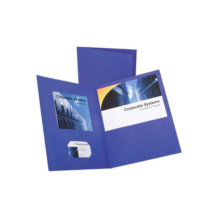 Recycled Pocket Folder - Purple 2