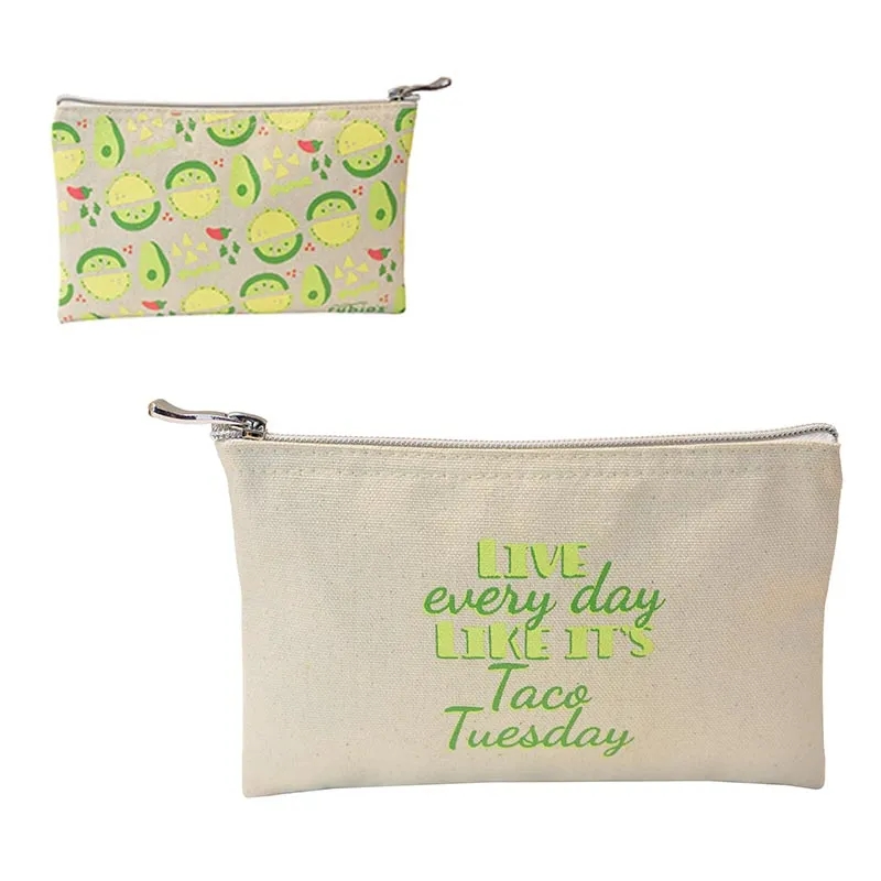 Canvas Zippered Pouches 4