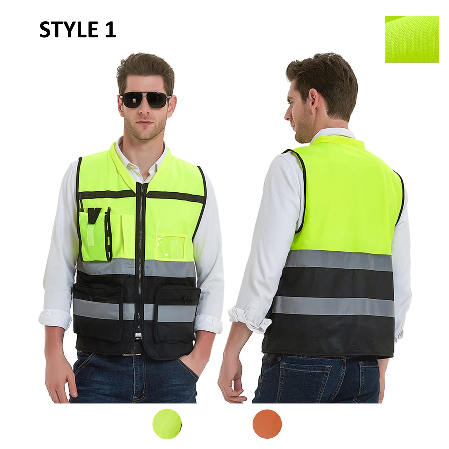 Custom Multi Pocket Safety Vest 5