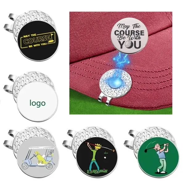Silver Magnetic Golf Ball Marker Hat Clip 4