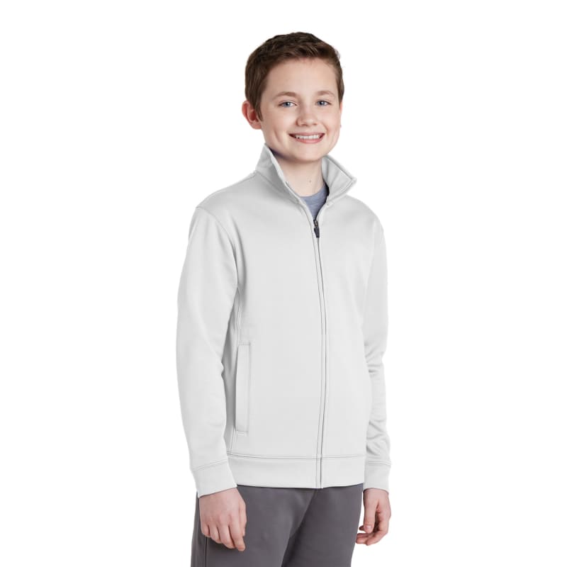 Sport-Tek Youth Sport-Wick Fleece Full-Zip Jacket. 16