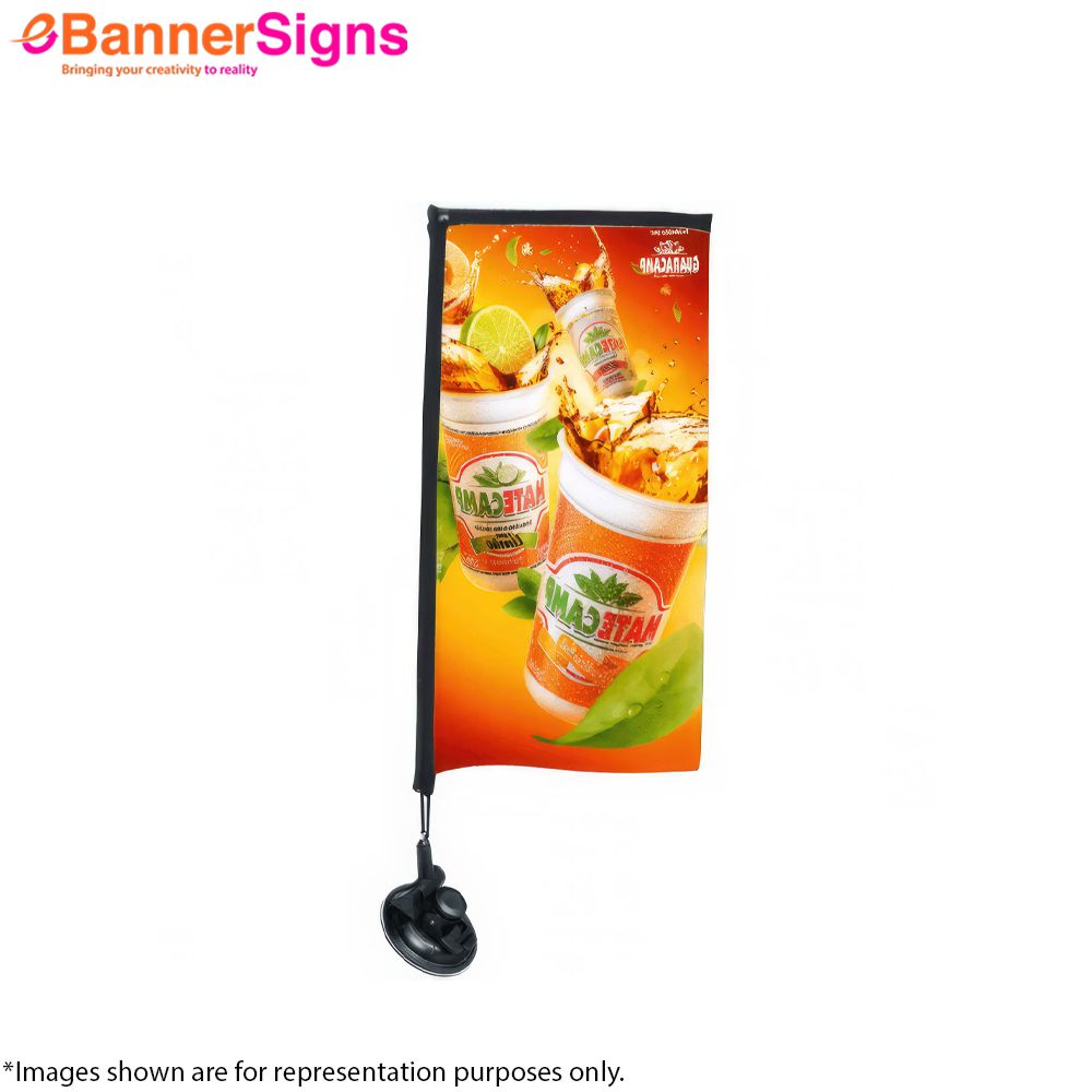 Rectangle Suction Cup Flag 6