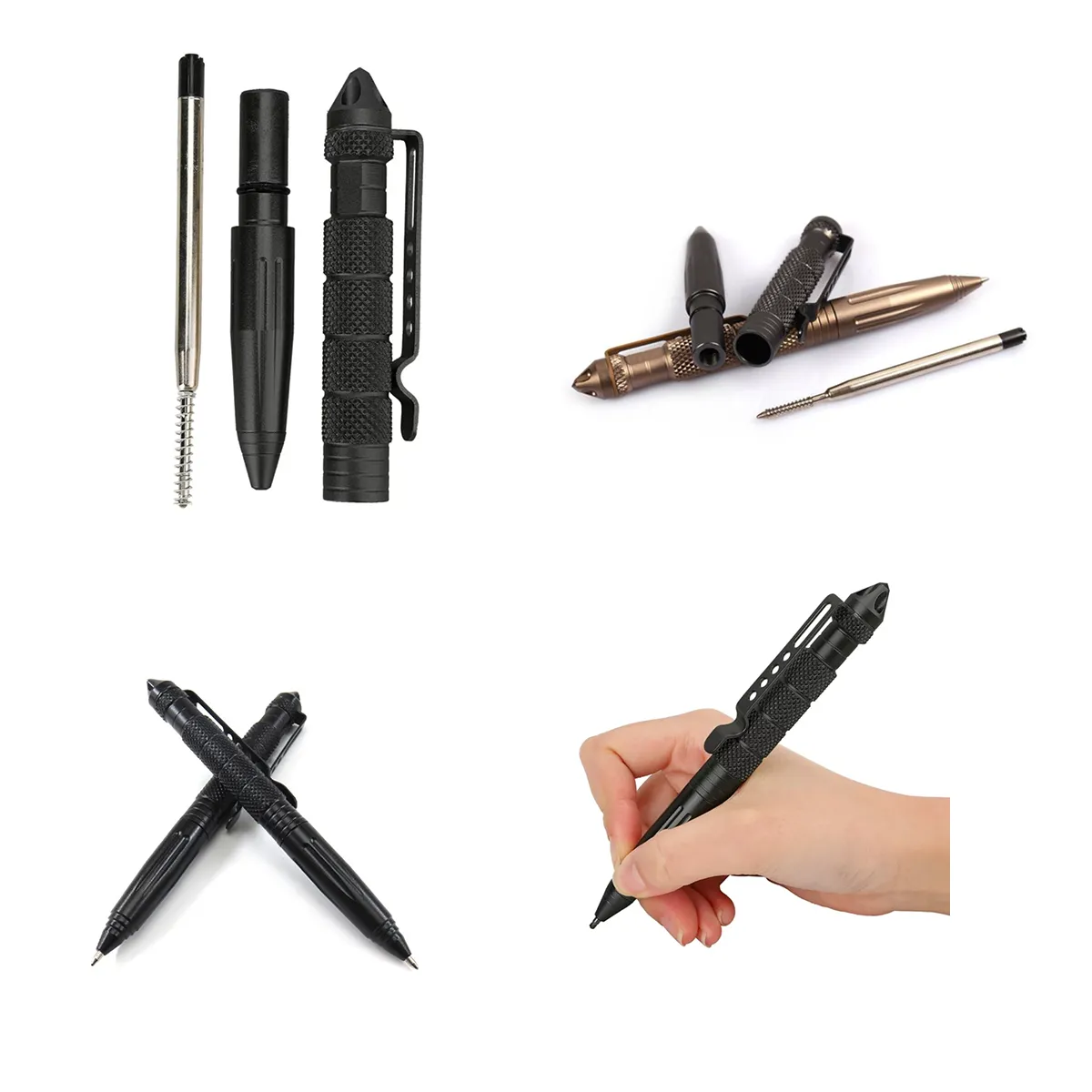5 Pack Multifunctional Tungsten Steel Military Tactical Pen 2