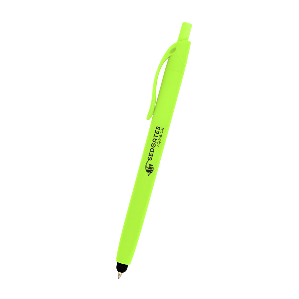 Zinnia Rubberized Pen With Stylus 30