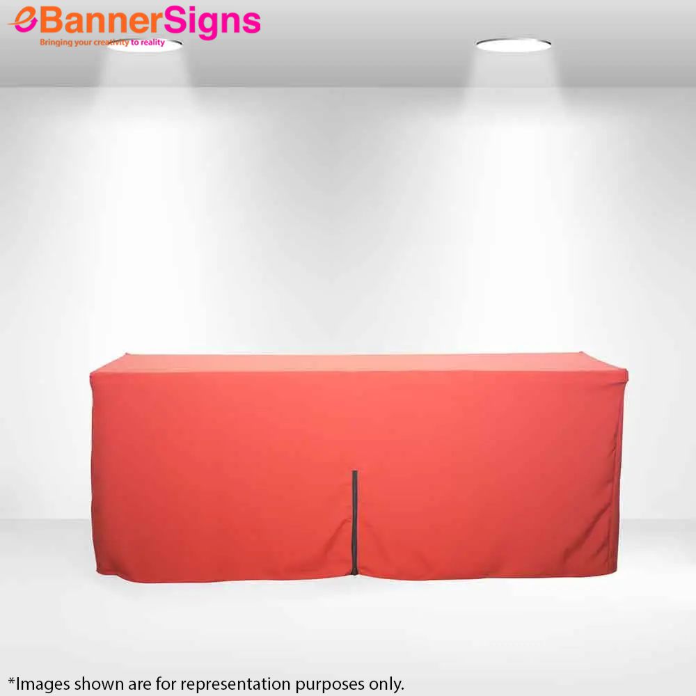 Fitted Table Cover (4-Sided Closed Back with Zipper) 1