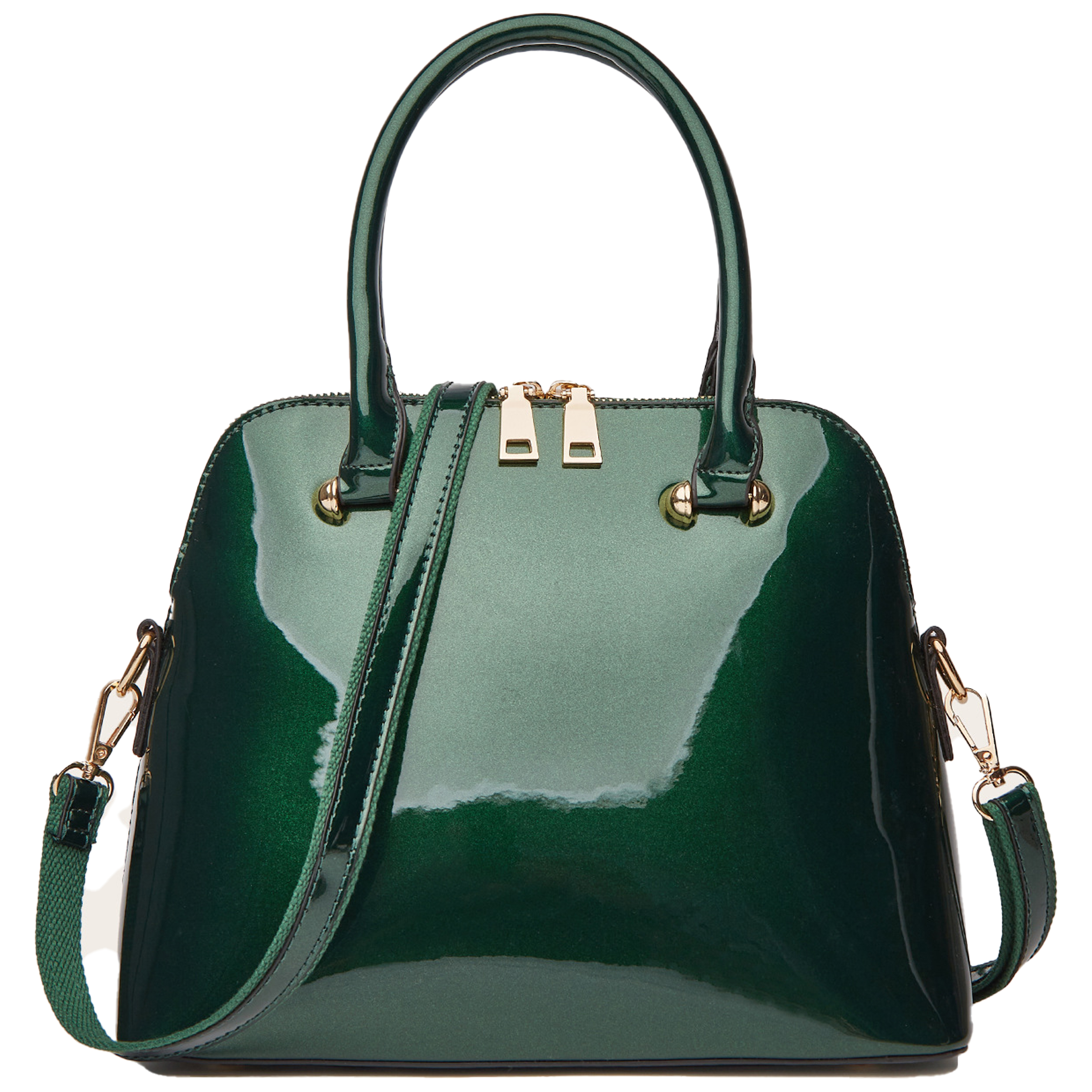 Pu Fashionable Glossy Handbag 7