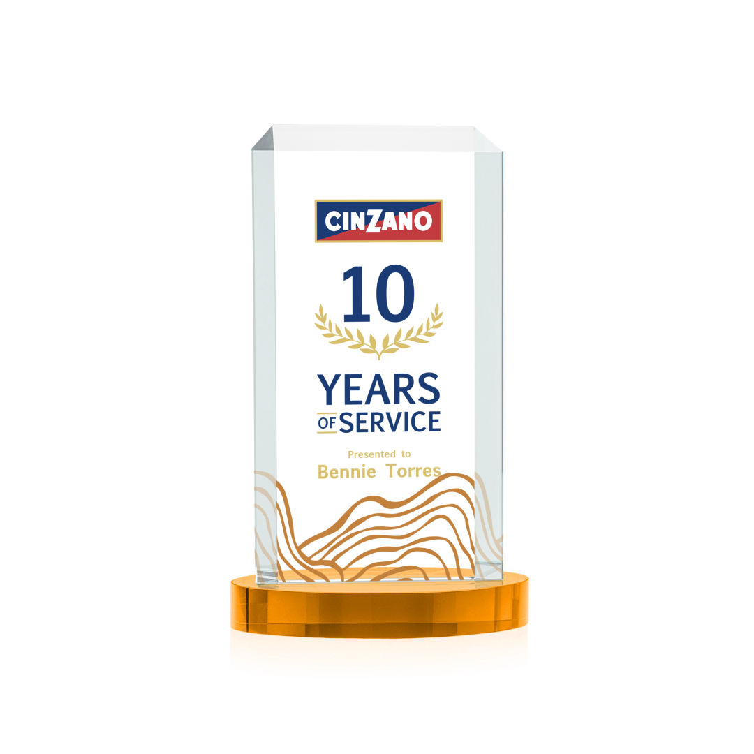Dalton VividPrint™ Award on Alberton Base - Amber 10