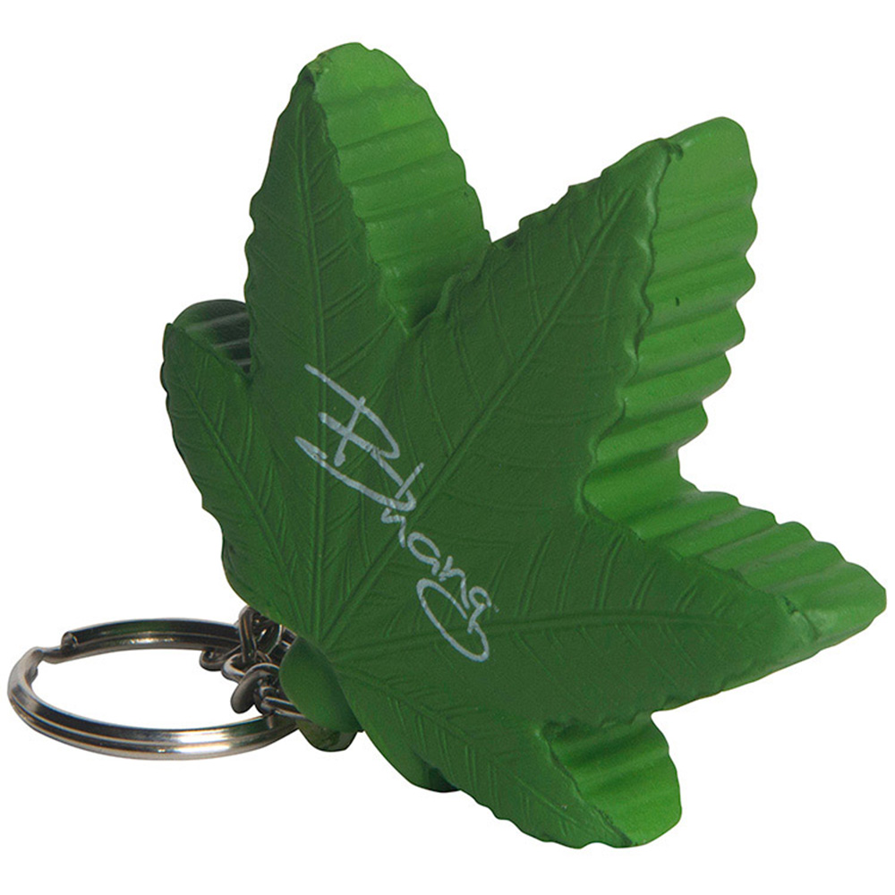 Cannabis Leaf Stress Reliever Keyring 6