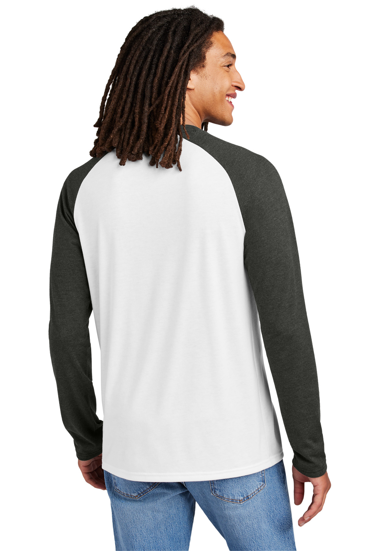Allmade Unisex Tri-Blend Long Sleeve Colorblock Raglan AL6009 23