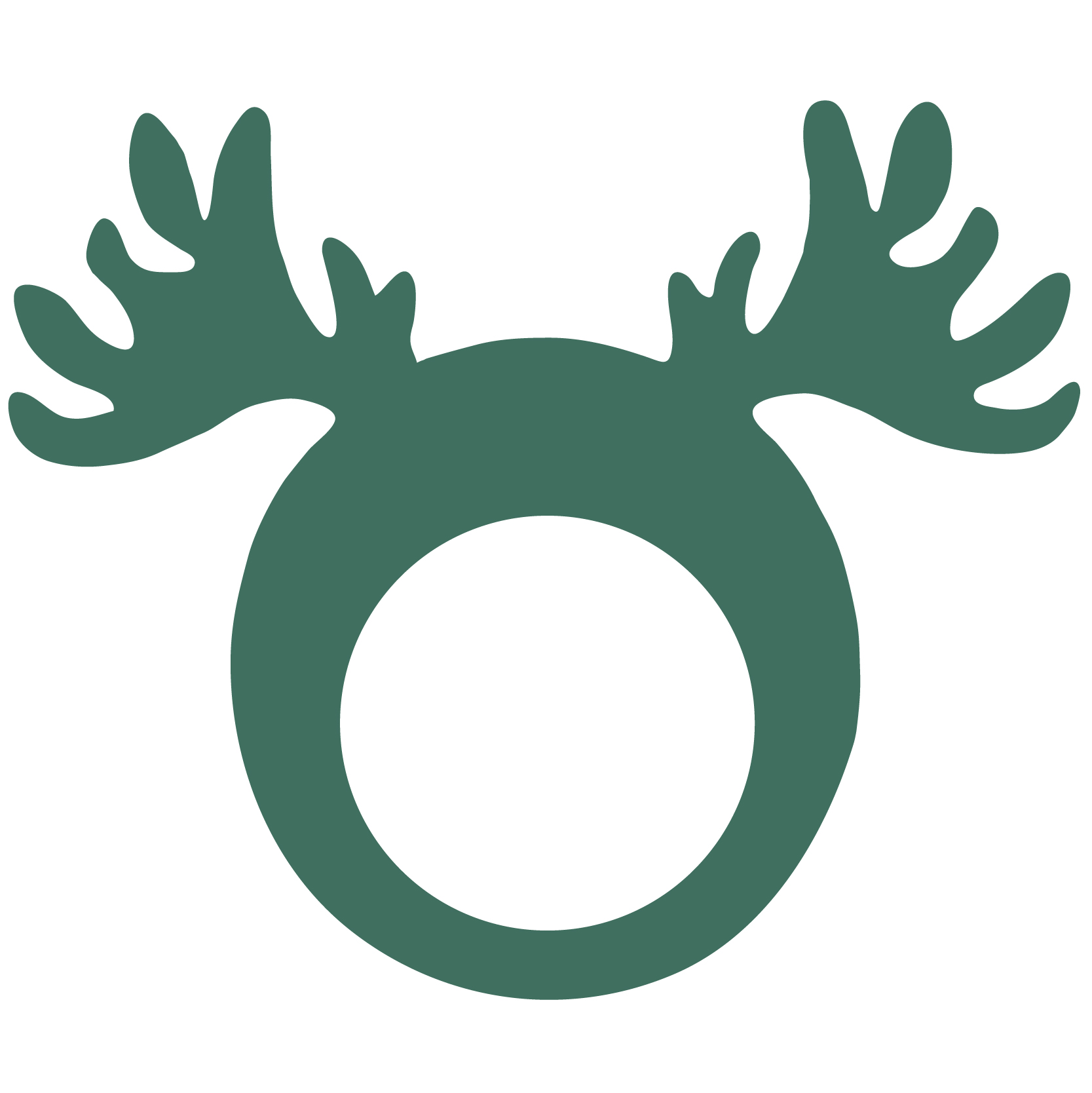 Reindeer Antler Pullover Visor 2