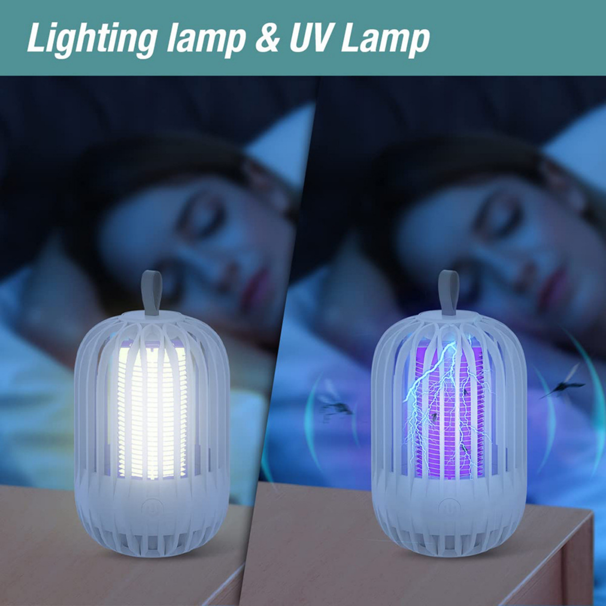 Portable Electric Mosquito Zapper Lantern 4