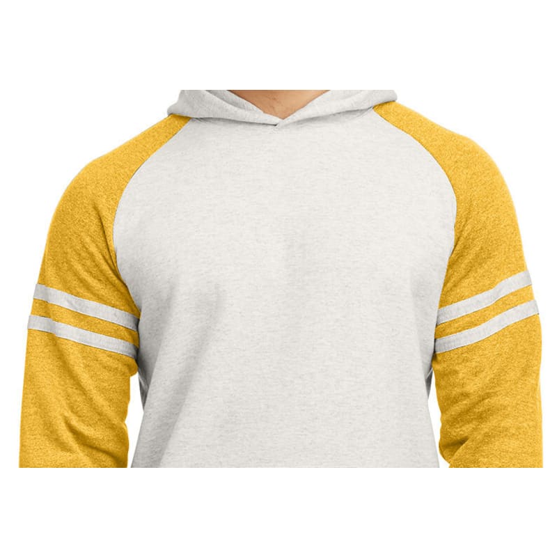 Jerzees Unisex NuBlend Varsity Color-Block Hooded Sweatshirt 2