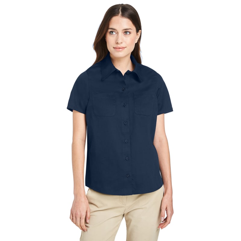 Harriton Ladies' Advantage IL Short-Sleeve Work Shirt 2