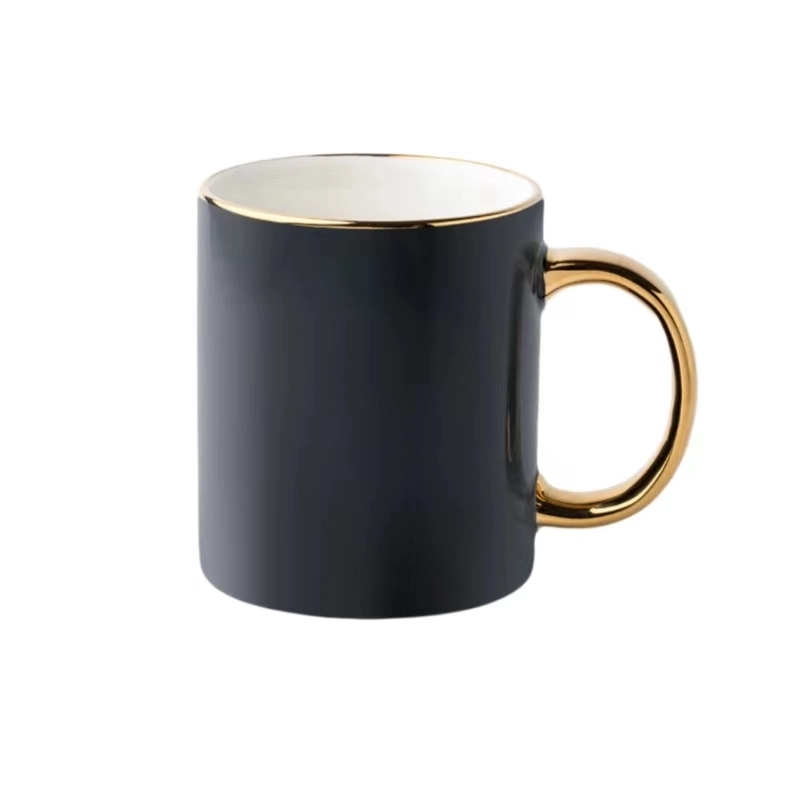 Custom 11.8 oz Gold Handle Creamic Cup 4