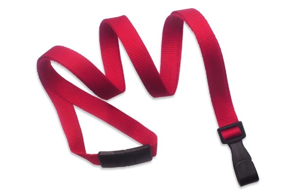 3/8" Recycled PET Lanyard with Breakaway (Plastic J-Hook) 3