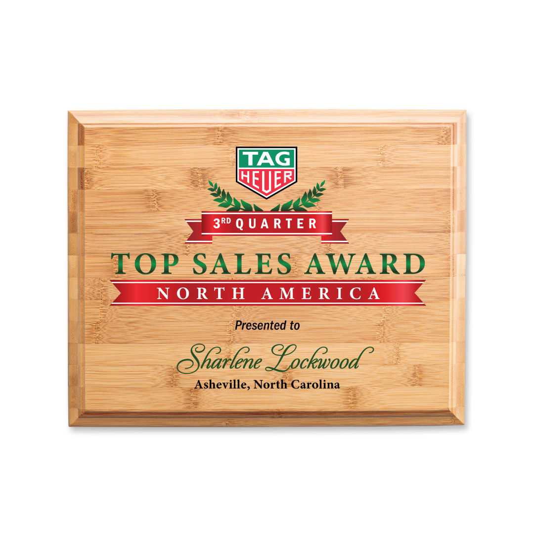 Bamboo VividPrint™ Plaque 15