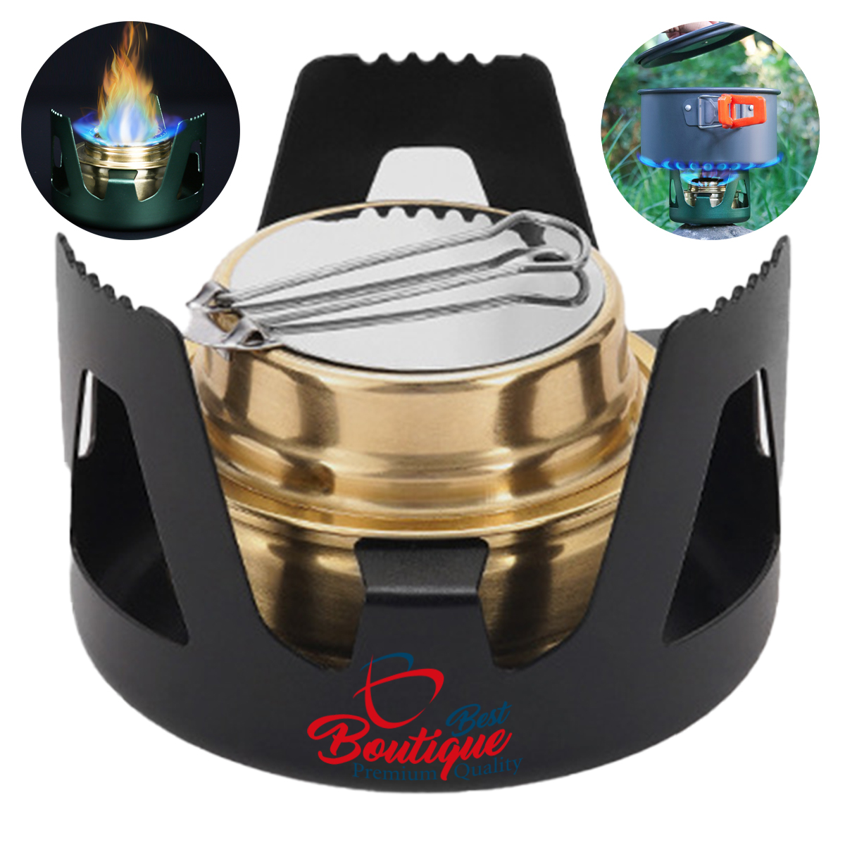 Outdoor Alcohol Stove For Boiling Water Tea Picnic 1