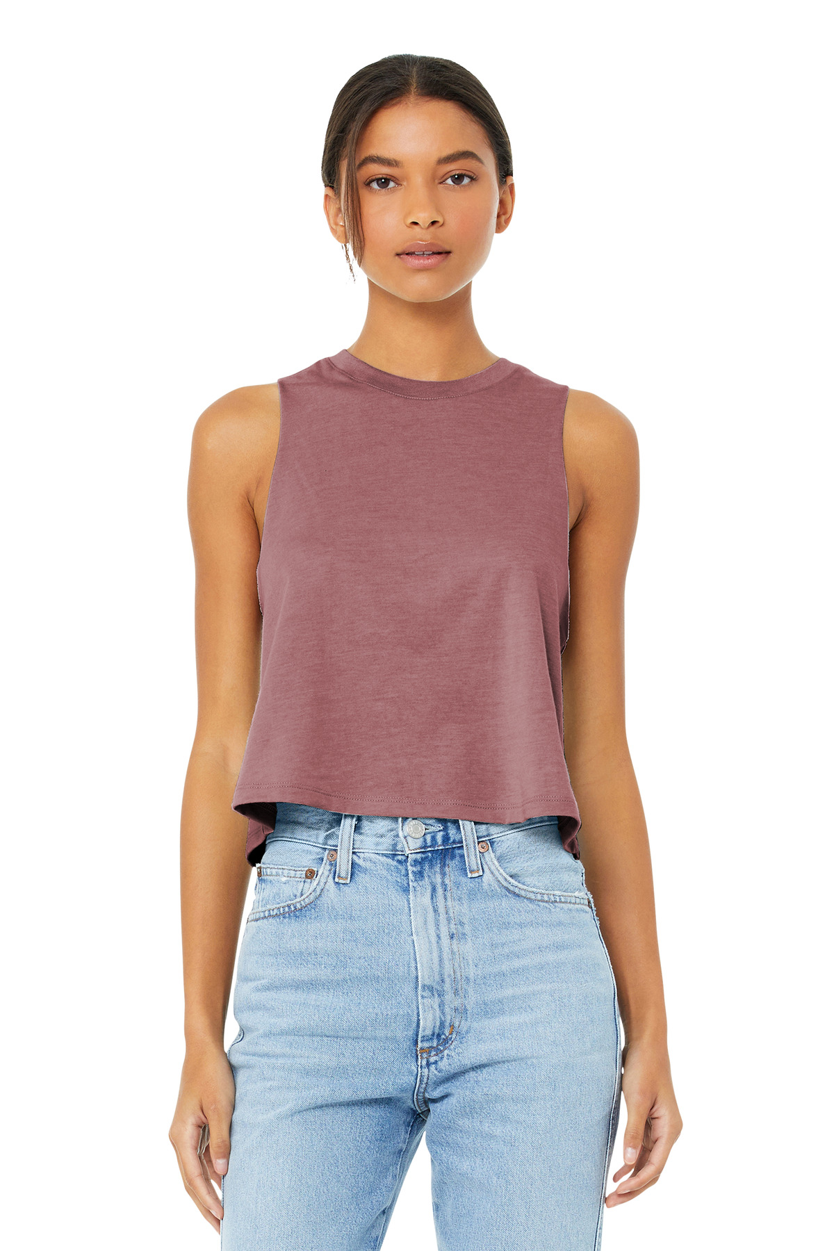 BELLA+CANVAS Women's Racerback Cropped Tank. BC6682 49
